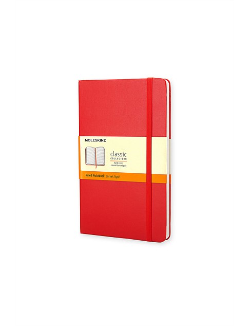 Classic Hard Cover Ruled Notebook Pocket