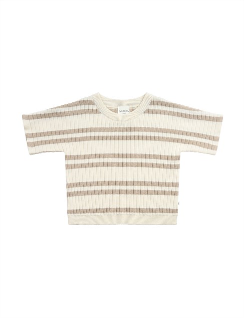 GOTS Slouchy Knit Rib Tee