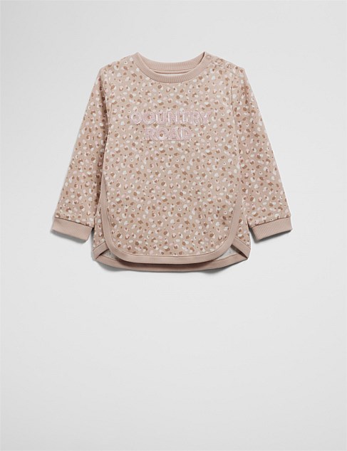 Organically Grown Cotton Long Sleeve Logo T-Shirt