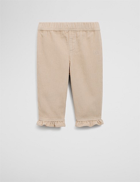 Organically Grown Cotton Cord Frill Pant