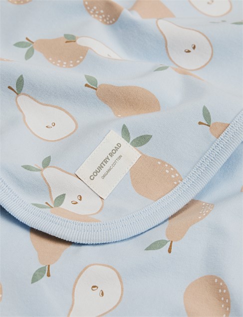 Organically Grown Cotton Fruit Blanket