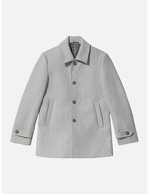 MELTON 4 BUTTON COAT