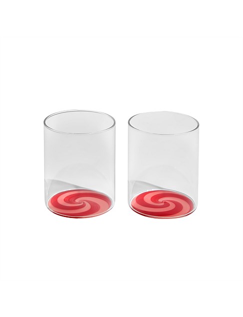 Swirl Tumbler Red and Pink