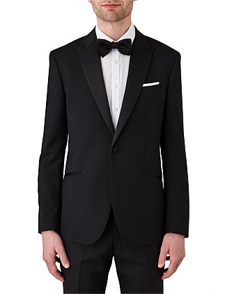 Malik Skinny Satin Lapel Tuxedo Jacket