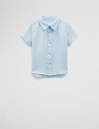 Organically Grown Short Sleeve Linen Shirt