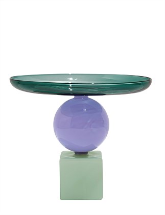 Geo Cake Stand Teal + Lilac