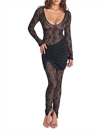 MISTRESS ROCKS BLACK LACE JUMPSUIT