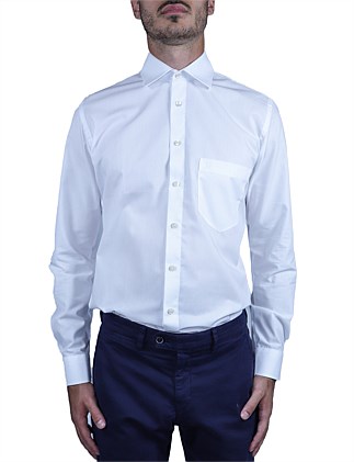 Long Sleeve Non Iron Modern Fit Point Collar Shirt