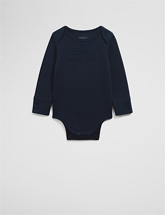 Organically Grown Cotton Heritage Long Sleeve Bodysuit