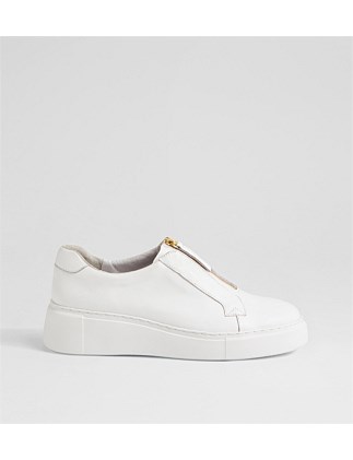 Yayor White Leather Sneakers