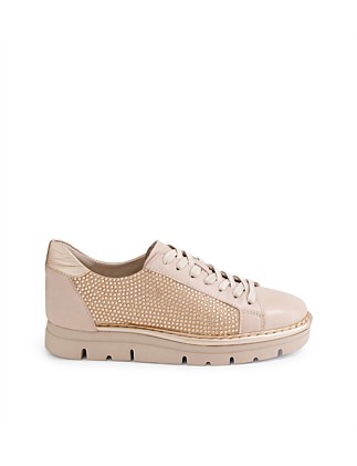 Elfonz Dusty Pink Pale Rose Gold Multi Sneakers