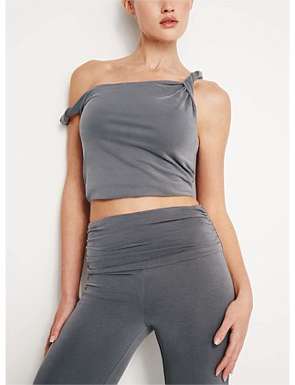 Sandwashed Jersey Twist Tank