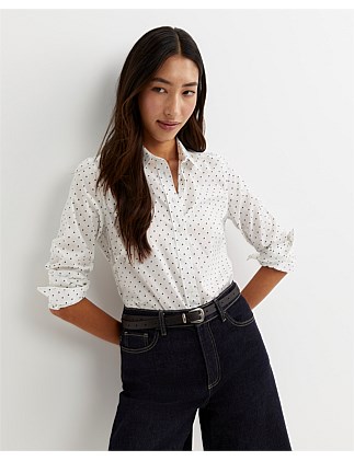 SPOT LONG SLEEVE LILY VOILE SHIRT