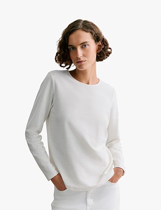 Cotton Ottoman Long Sleeve T-shirt