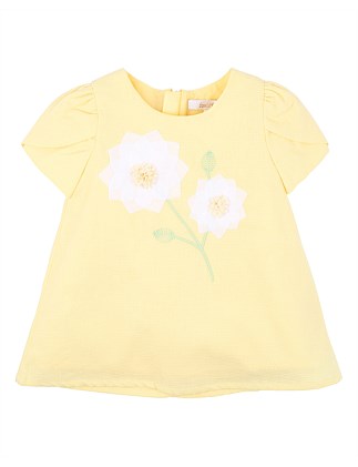 CANDY BLOSSOM FLOWER APPLIQUE DRESS