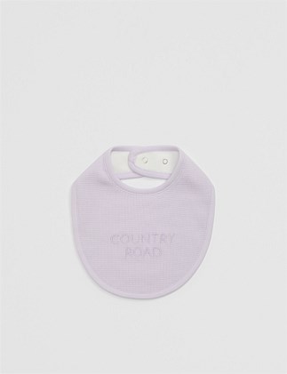 Organically Grown Cotton Waffle Bib