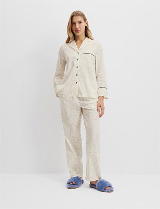 Australian Cotton CR Monogram Pyjama Set