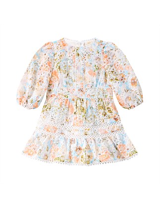 BABY DAPHNE EMBROIDERED LONG SLEEVE DRESS