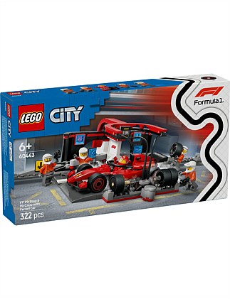 LEGO City F1® Pit Stop & Pit Crew with Ferrari Car 60443
