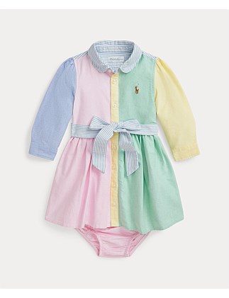 Cotton Oxford Fun Shirtdress & Bloomer (9-24 Months)