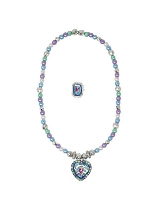 DISNEY FROZEN ELSA NECKLACE AND RING SET
