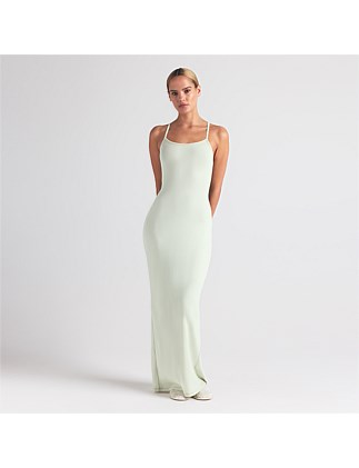COTTON RIB LONG TANK DRESS