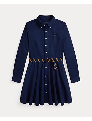 Belted Long Sleeve Dress (7-16 Years)