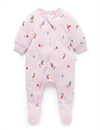 Embroidered Fleece Growsuit