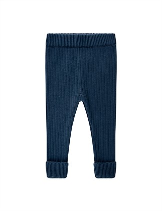 GOTS CHUNKY RIB KNIT PANT