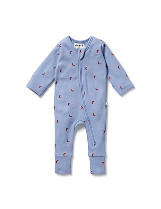 Hey Moon Organic Waffle Zipsuit