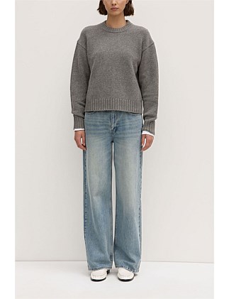 Beau Merino Knit Grey Marle